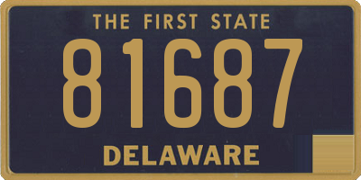 DE license plate 81687