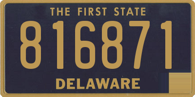 DE license plate 816871