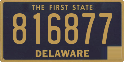 DE license plate 816877