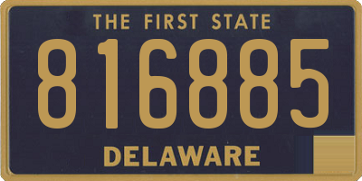 DE license plate 816885