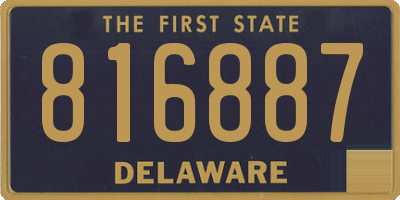 DE license plate 816887