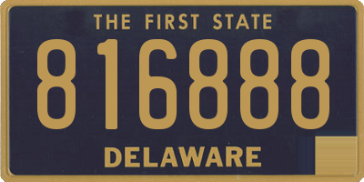 DE license plate 816888