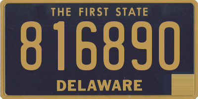 DE license plate 816890
