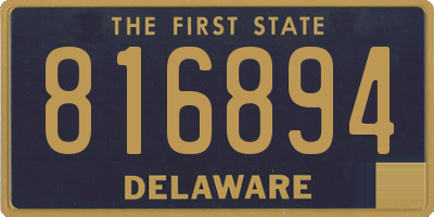 DE license plate 816894