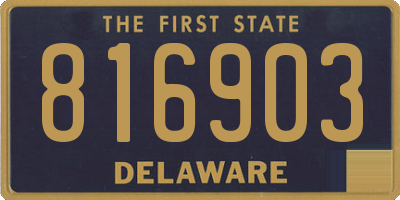 DE license plate 816903