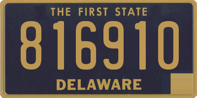 DE license plate 816910