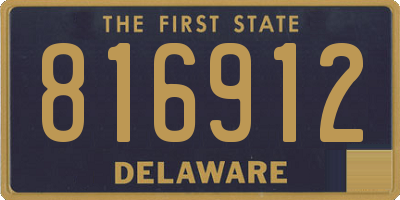 DE license plate 816912
