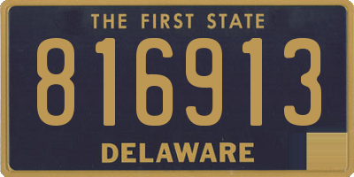 DE license plate 816913