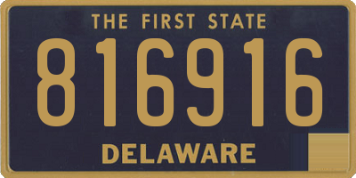 DE license plate 816916