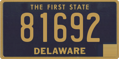 DE license plate 81692