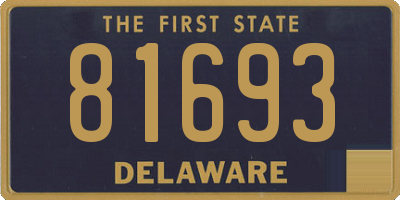 DE license plate 81693