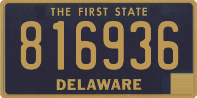 DE license plate 816936