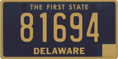 DE license plate 81694