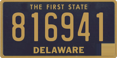 DE license plate 816941