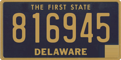 DE license plate 816945