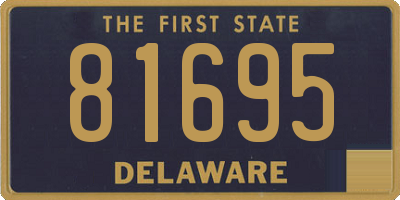 DE license plate 81695