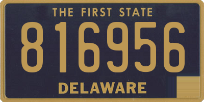 DE license plate 816956