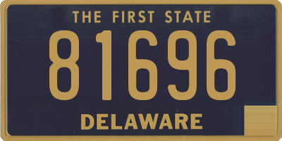 DE license plate 81696