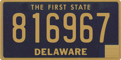 DE license plate 816967