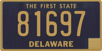 DE license plate 81697