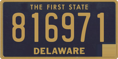 DE license plate 816971