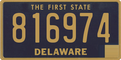 DE license plate 816974