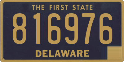 DE license plate 816976