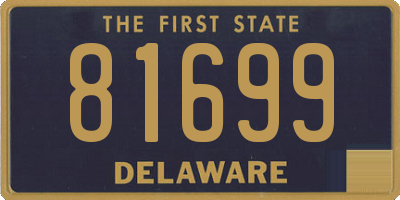 DE license plate 81699