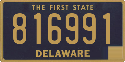 DE license plate 816991