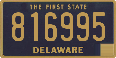 DE license plate 816995