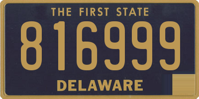 DE license plate 816999