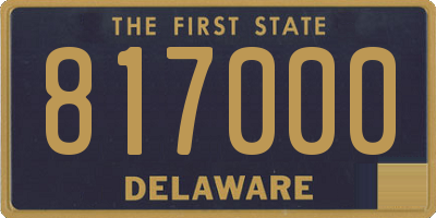 DE license plate 817000