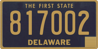 DE license plate 817002