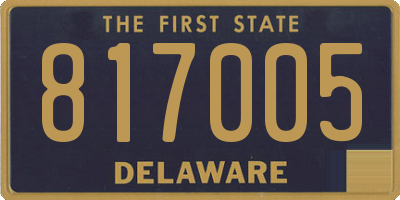 DE license plate 817005