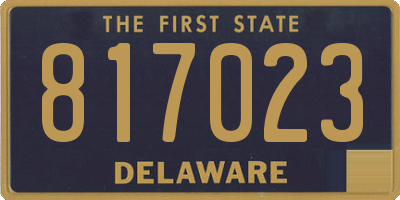 DE license plate 817023