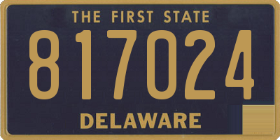 DE license plate 817024