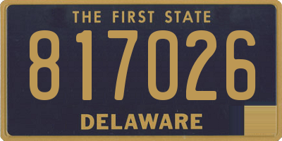 DE license plate 817026
