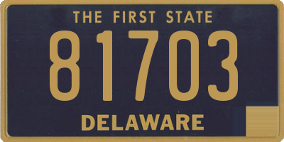 DE license plate 81703