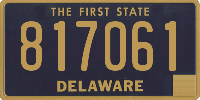 DE license plate 817061