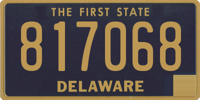 DE license plate 817068