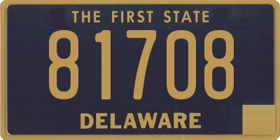 DE license plate 81708