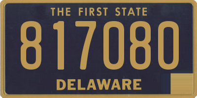 DE license plate 817080