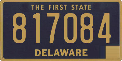 DE license plate 817084