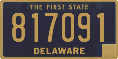 DE license plate 817091