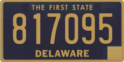 DE license plate 817095