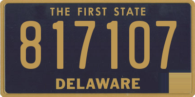 DE license plate 817107