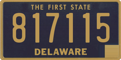 DE license plate 817115
