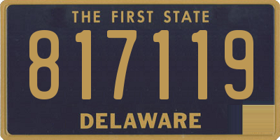 DE license plate 817119