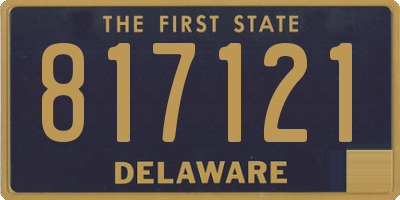 DE license plate 817121