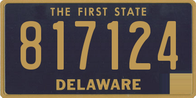 DE license plate 817124